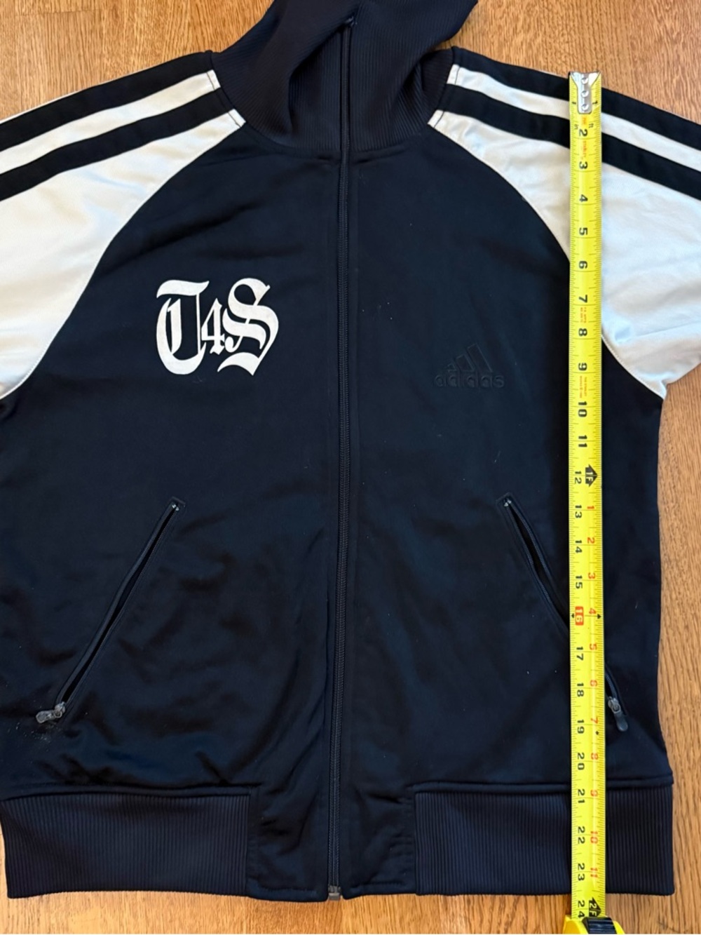 Vintage Adidas Track Jacket Black Zip Up Long Sleeve Women Asian Size Medium - Picture 7 of 9